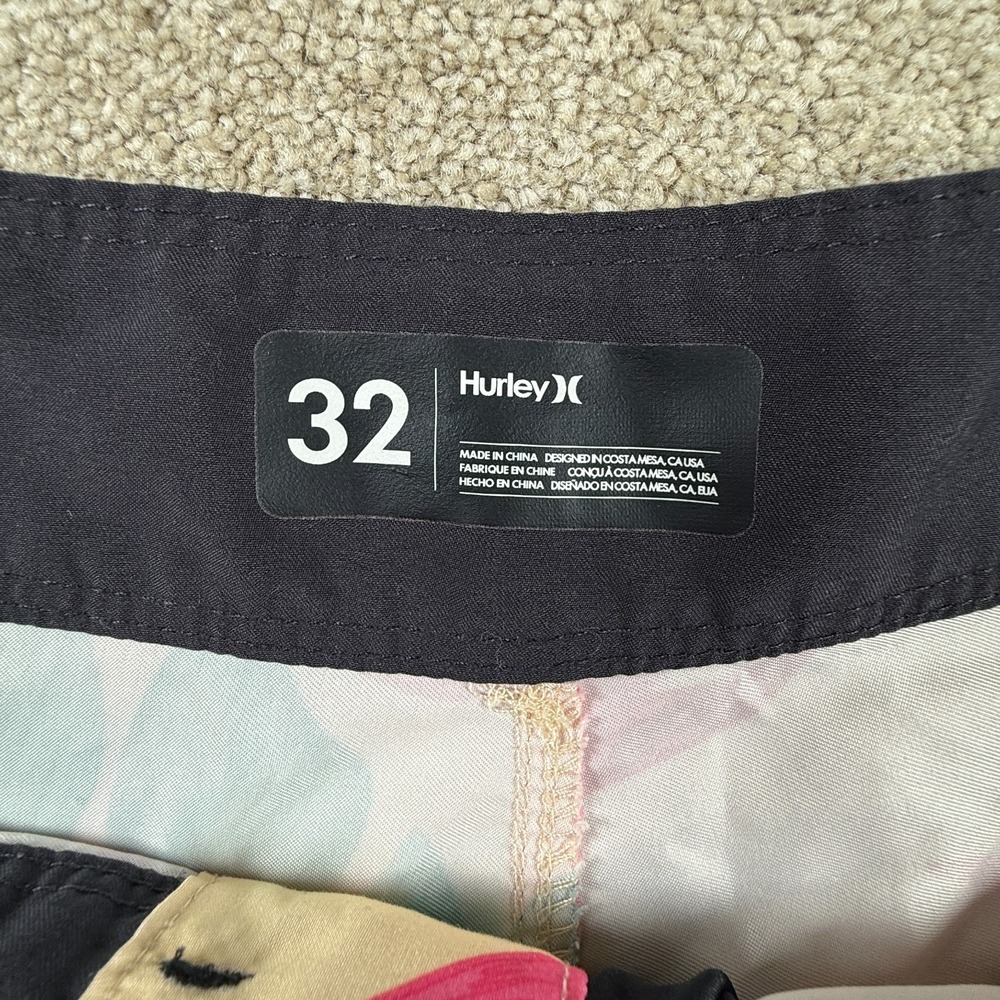 Hurley Hanoi 20 Board Shorts Mens 32 Multi Tropical Floral Swim Wear Drawstring - Picture 3 of 7